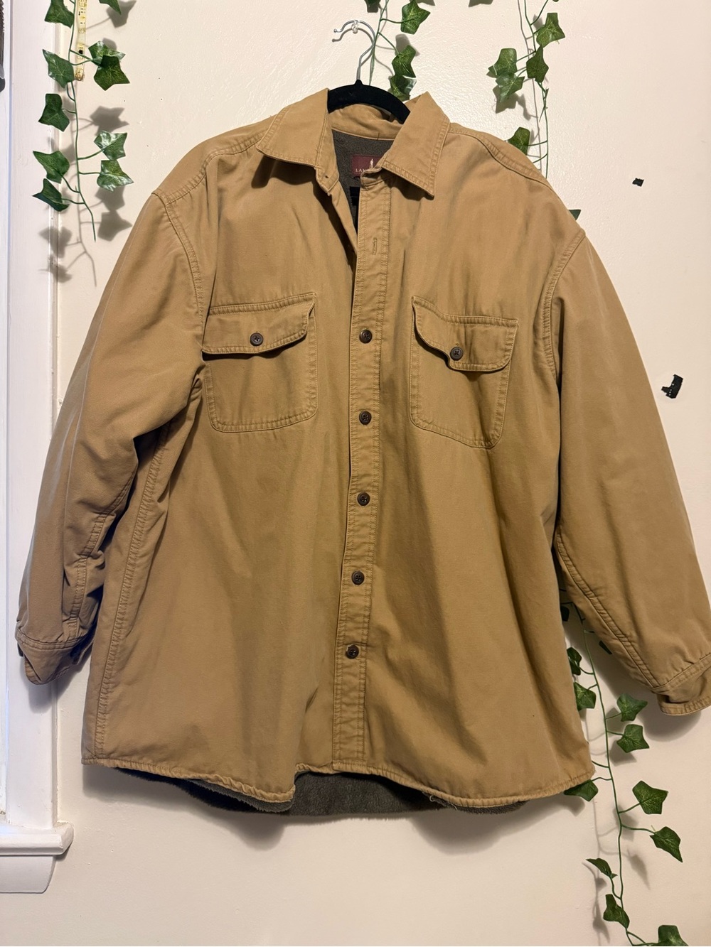 Men's Tan Workwear Jacket - Brand Not Visible